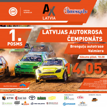 Latvijas autokrosa čempionāta un kausa 1. posms Brenguļu autotrasē 14. maijā