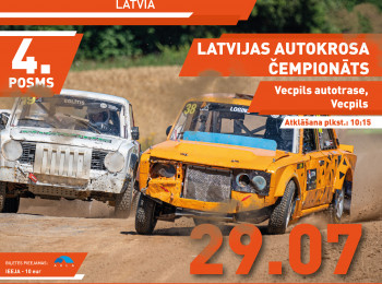 Latvijas autokrosa čempionāta un kausa 4. posms Vecpils autotrasē