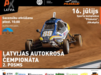 Atvērta reģistrācija Latvijas autokrosa čempionāta 2. posmam