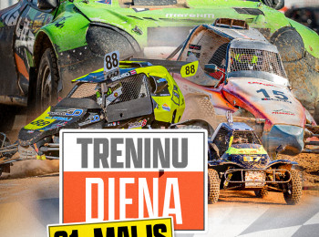 Treniņu diena Mūsas trasē pārcelta uz 1. maiju