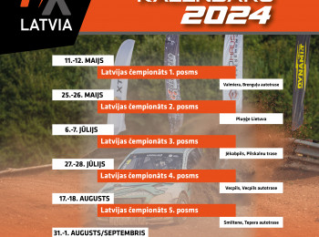 Latvijas autokrosa čempionāta un kausa 2024. gada sezonas kalendārs