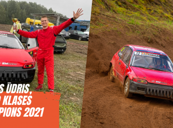 Dāvis Ūdris, Latvijas čempions 1600 automašīnu klasē 2021. gada autokrosa sezonā