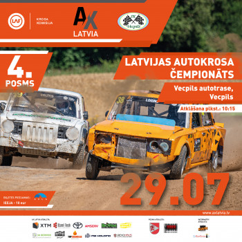 Latvijas autokrosa čempionāta un kausa 4. posms Vecpils autotrasē