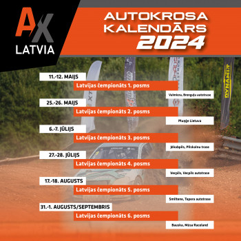 Latvijas autokrosa čempionāta un kausa 2024. gada sezonas kalendārs