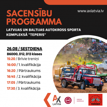 SACENSĪBU PROGRAMMA / SESTDIENA 26.08