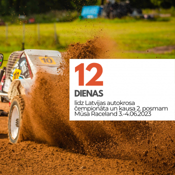 Šodien noslēdzas pieteikumu termiņš Latvijas autokrosa čempionāta un kausa 2. posmam Musa Raceland trasē