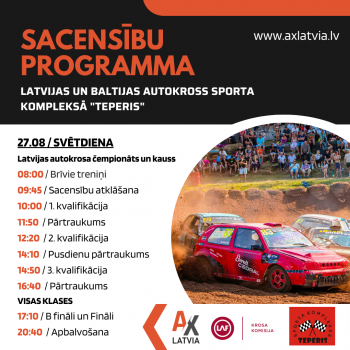 SACENSĪBU PROGRAMMA / SVĒTDIENA 27.08